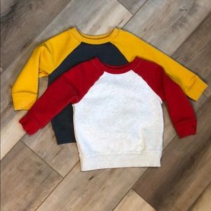 Bundle of 2 cat & jack sweatshirts 18 month size